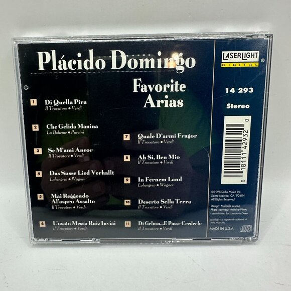 Plácido Domingo Favorite Arias CD IL Trovatore La Bohème Lohengrin - Picture 2 of 3